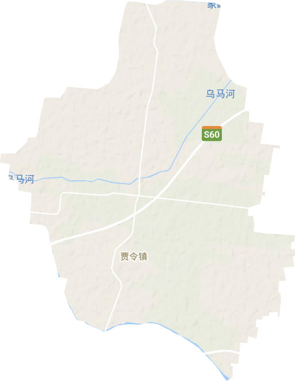 賈令鎮(zhèn)地形圖