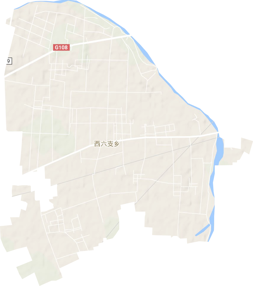 西六支鄉地形圖
