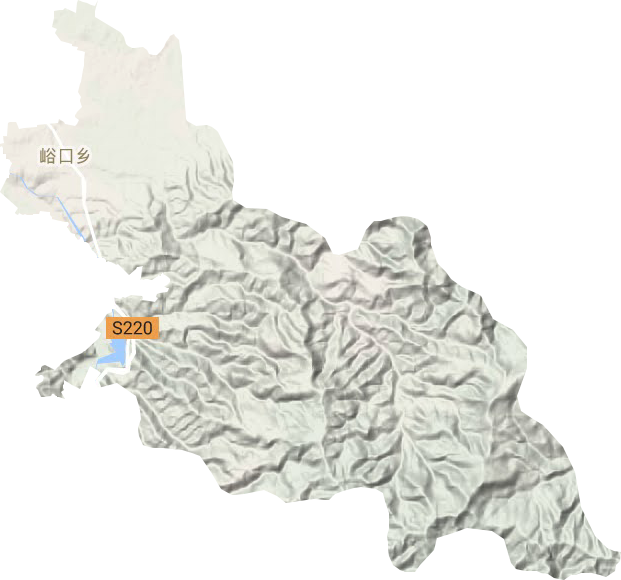 峪口鄉地形圖