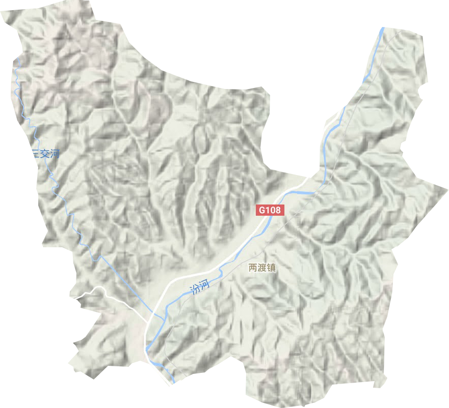 兩渡鎮地形圖