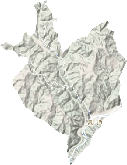 夏門鎮地形圖