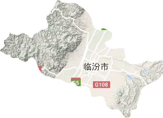 堯都區地形圖