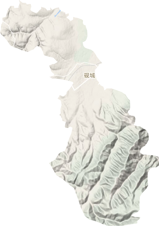 孫家坪鄉地形圖