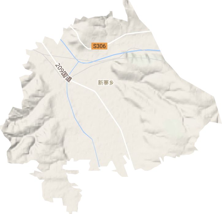 新寨鄉(xiāng)地形圖