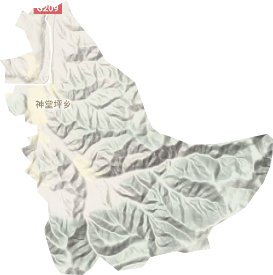 神堂坪鄉(xiāng)地形圖