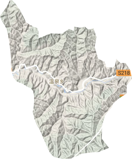 溫泉鄉(xiāng)地形圖