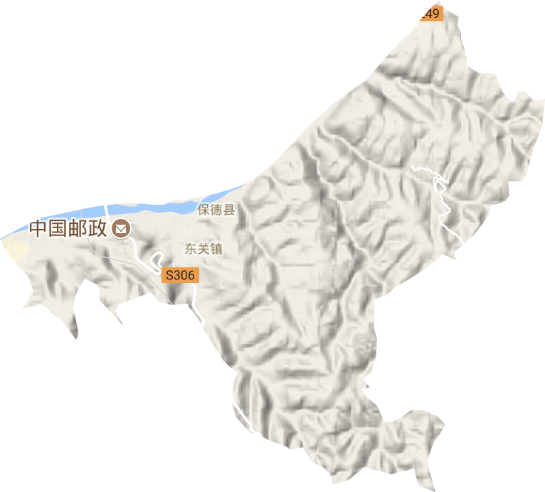 東關鎮地形圖