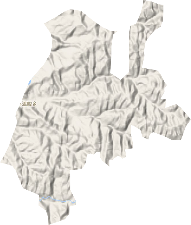 林遮峪鄉地形圖