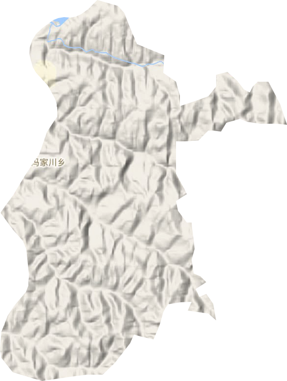 馮家川鄉(xiāng)地形圖