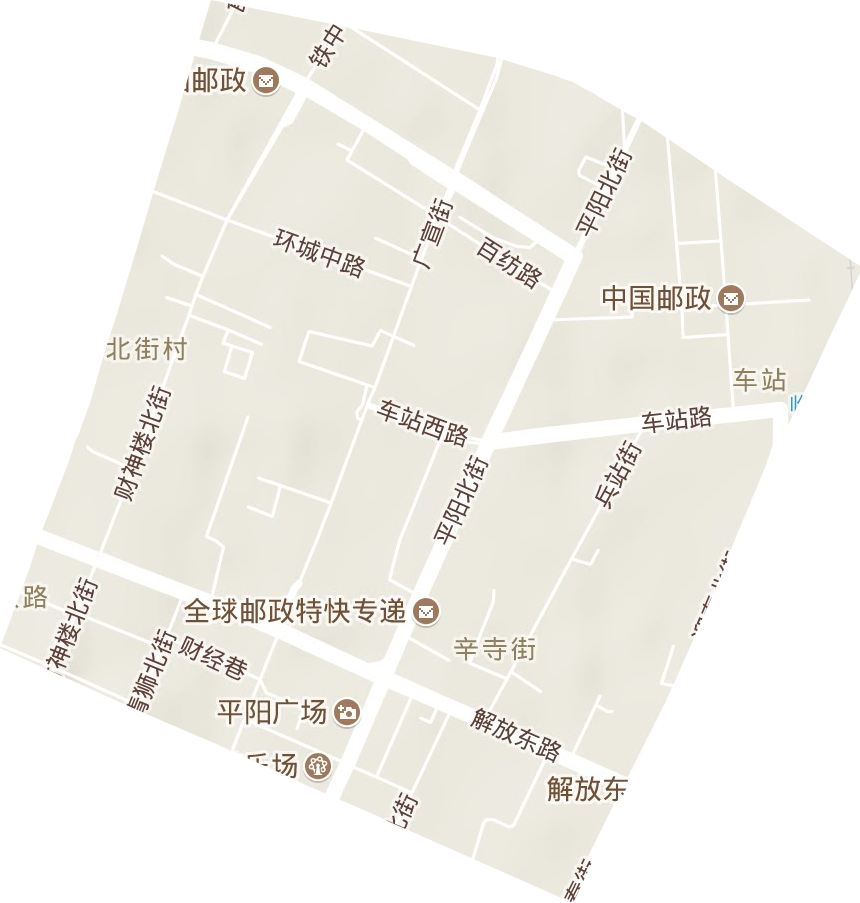 解放路街道地形圖