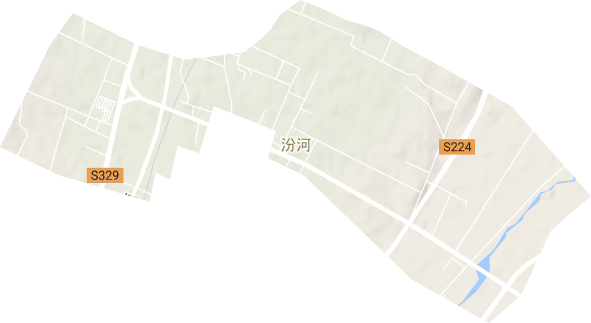 汾河街道地形圖