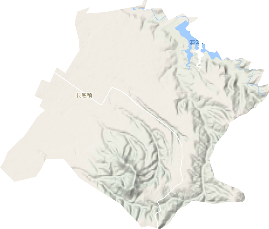 縣底鎮地形圖