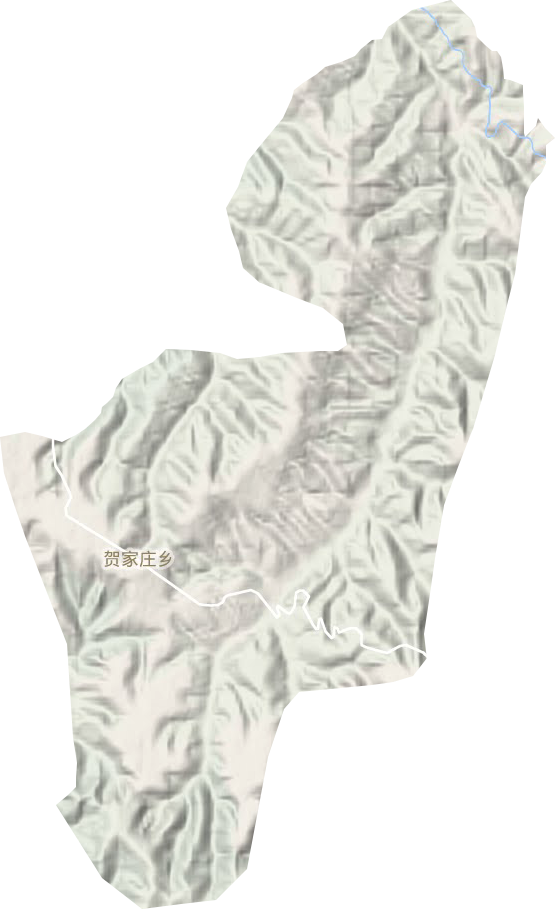 賀家莊鄉地形圖