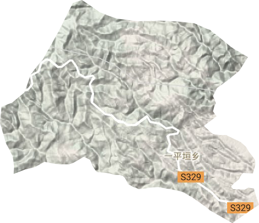 一平垣鄉地形圖