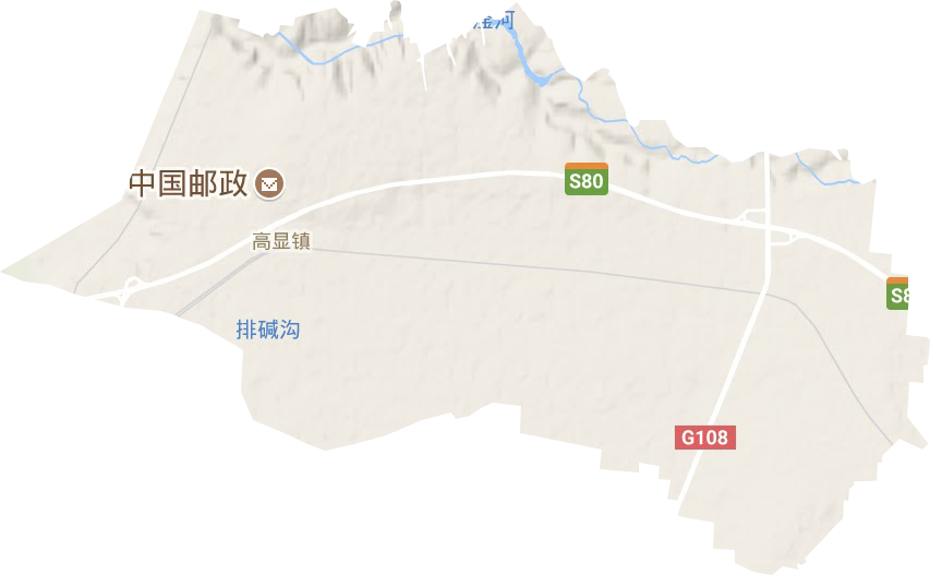 高顯鎮地形圖