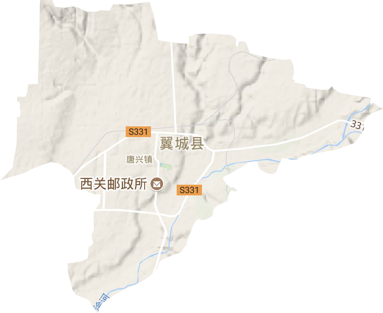 唐興鎮(zhèn)地形圖