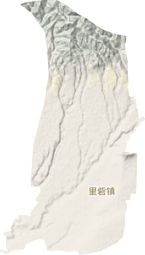 里砦鎮(zhèn)地形圖