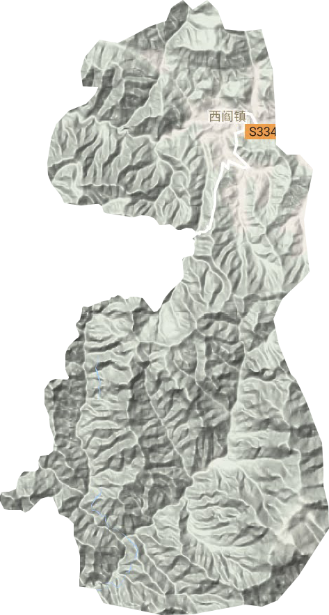西閻鎮地形圖