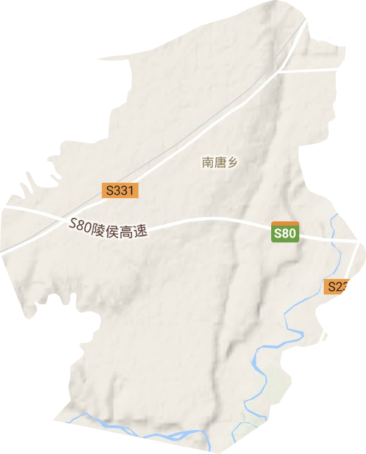 南唐鄉(xiāng)地形圖