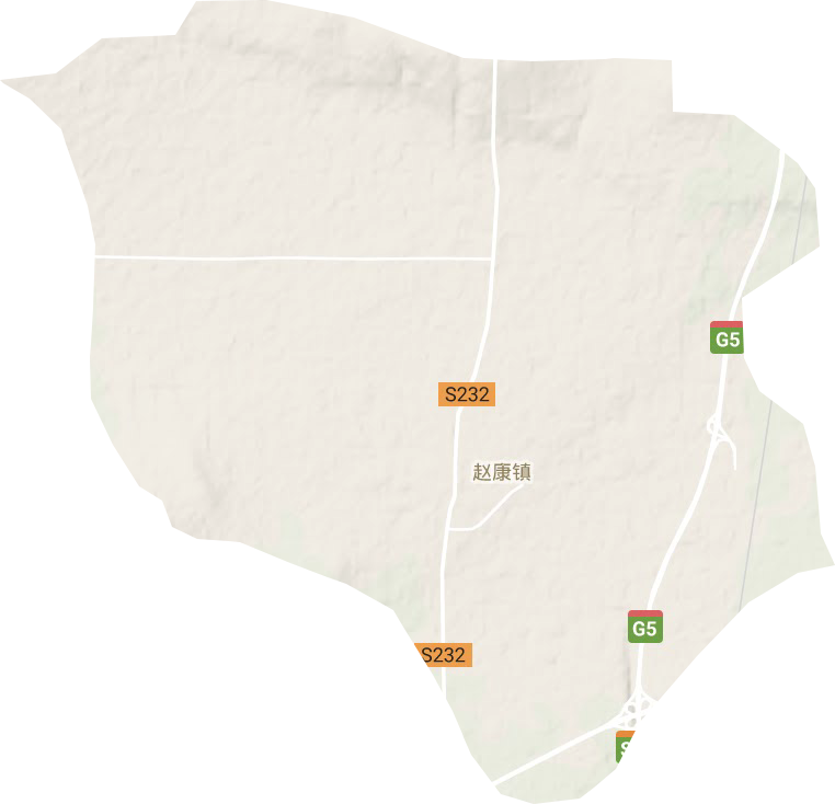趙康鎮地形圖