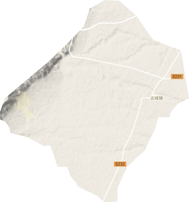 古城鎮地形圖