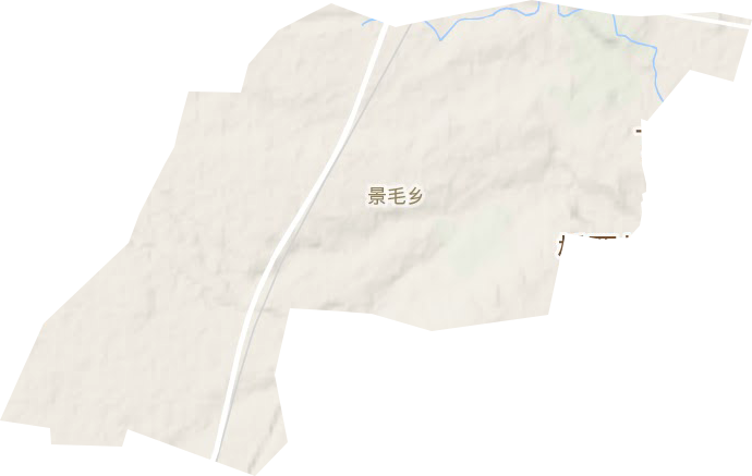 景毛鄉地形圖