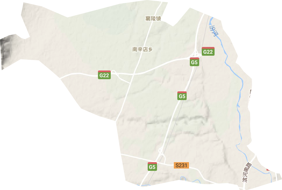 南辛店鄉地形圖