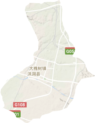 大槐樹(shù)鎮(zhèn)地形圖