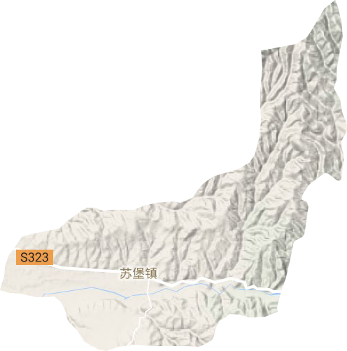 蘇堡鎮地形圖
