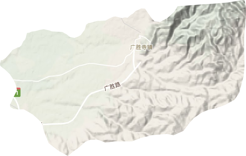 廣勝寺鎮(zhèn)地形圖