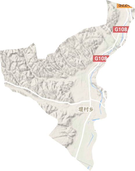堤村鄉(xiāng)地形圖