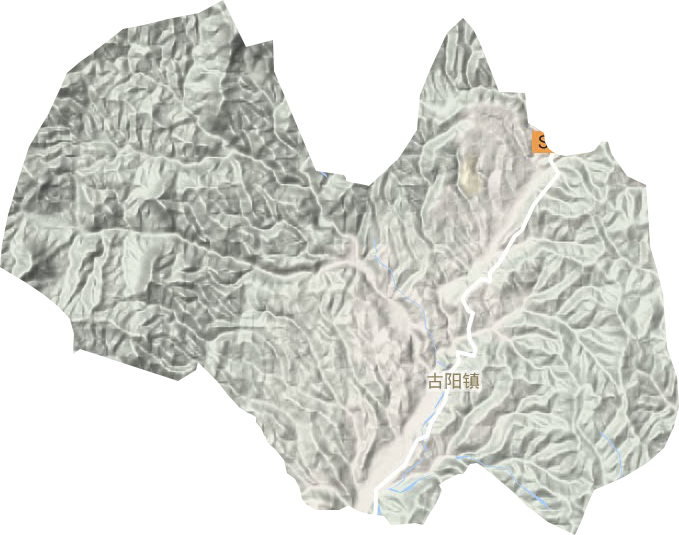 古陽鎮地形圖