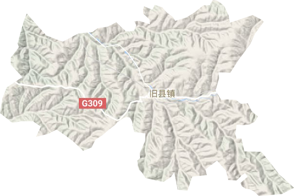 舊縣鎮(zhèn)地形圖