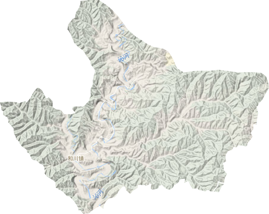 和川鎮(zhèn)地形圖