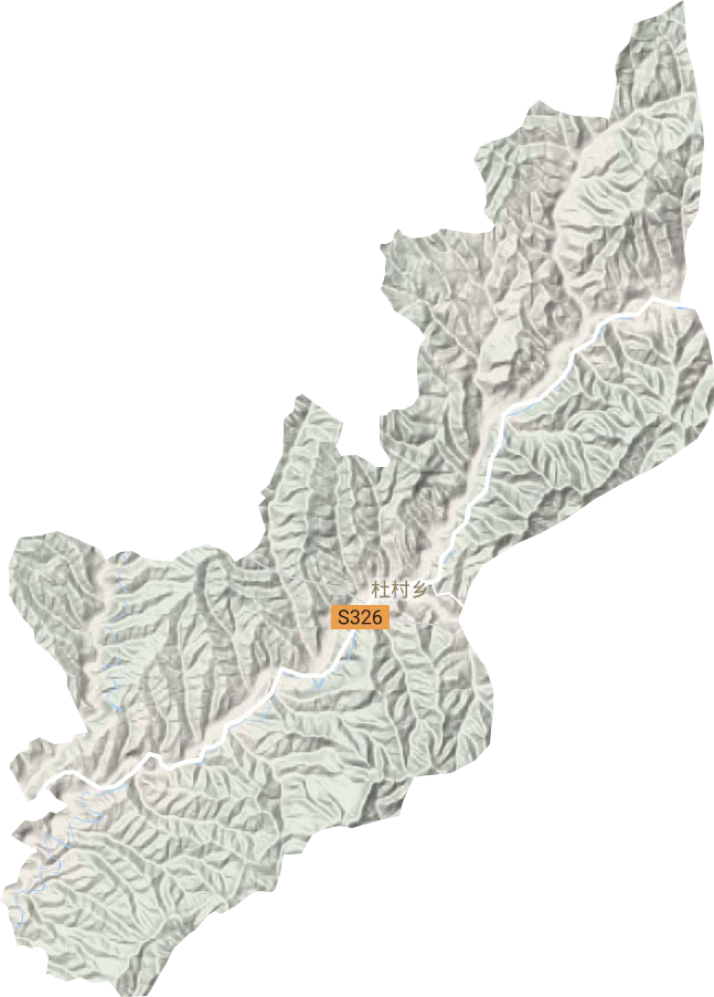 杜村鄉(xiāng)地形圖