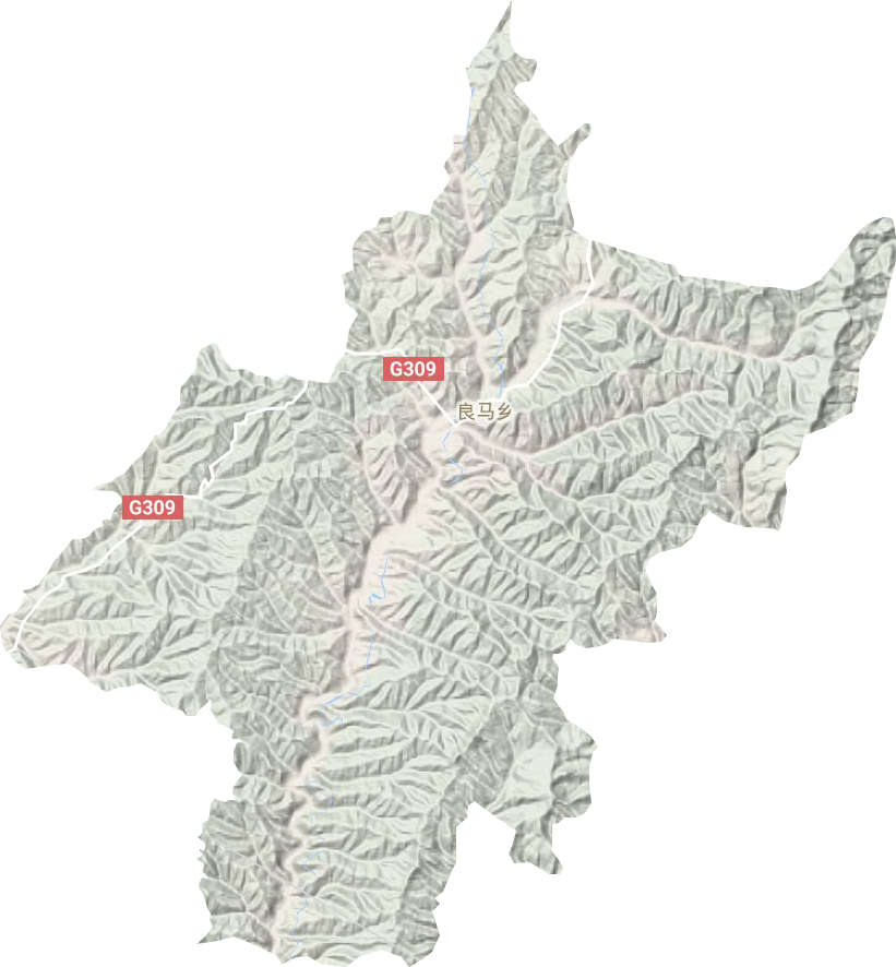 良馬鄉地形圖