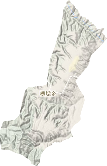 槐埝鄉地形圖