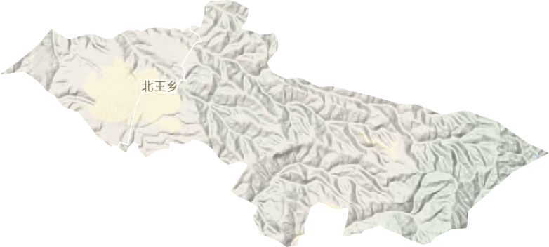 北王鄉(xiāng)地形圖