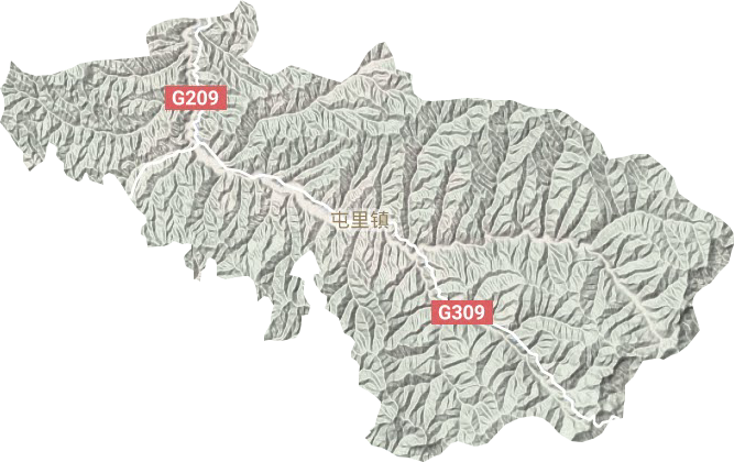 屯里鎮地形圖