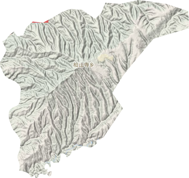 柏山寺鄉(xiāng)地形圖