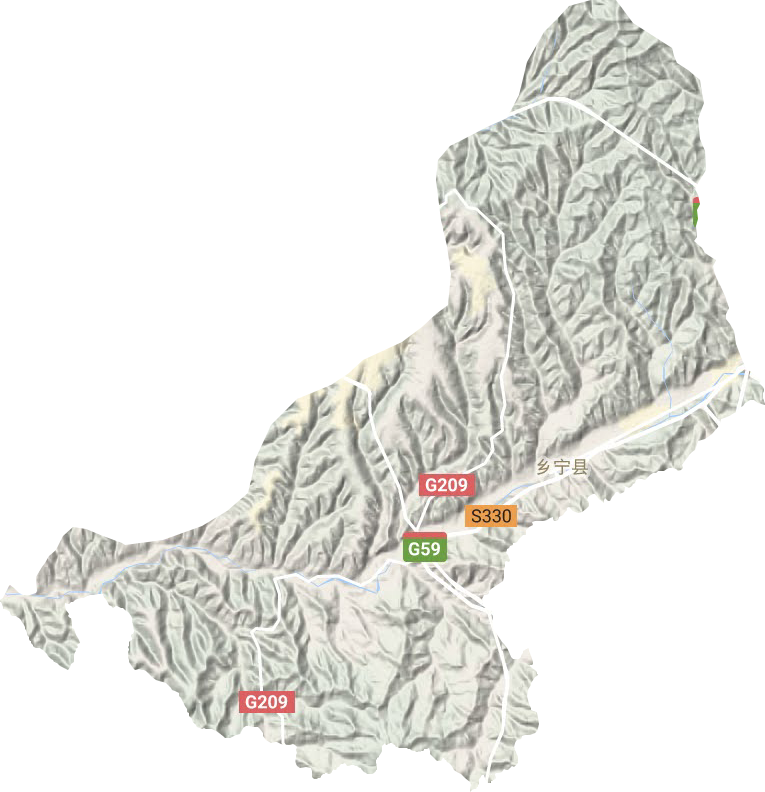 昌寧鎮地形圖