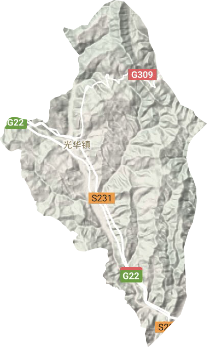 光華鎮地形圖