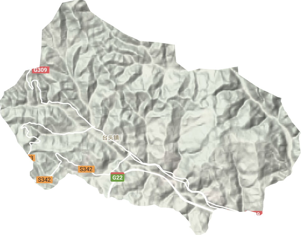 臺(tái)頭鎮(zhèn)地形圖