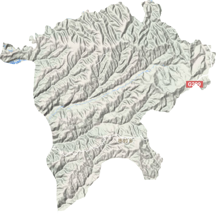 棗嶺鄉地形圖