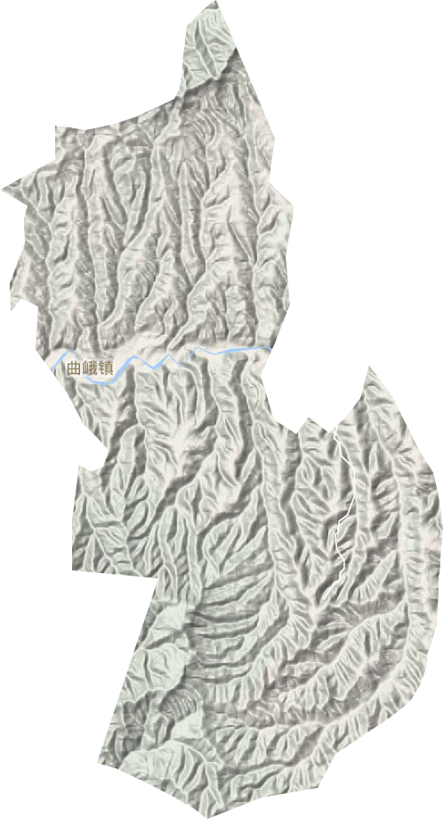 曲峨鎮(zhèn)地形圖