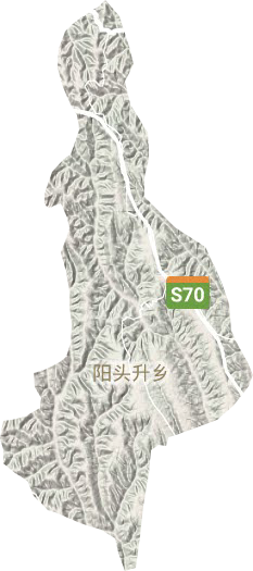 陽頭升鄉地形圖