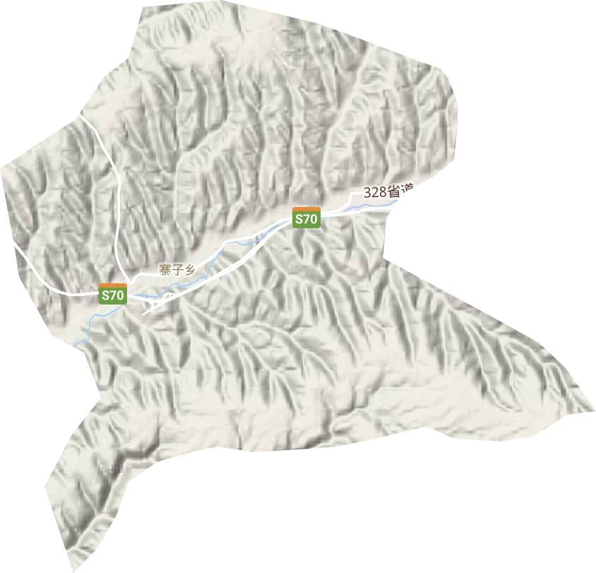 寨子鄉地形圖