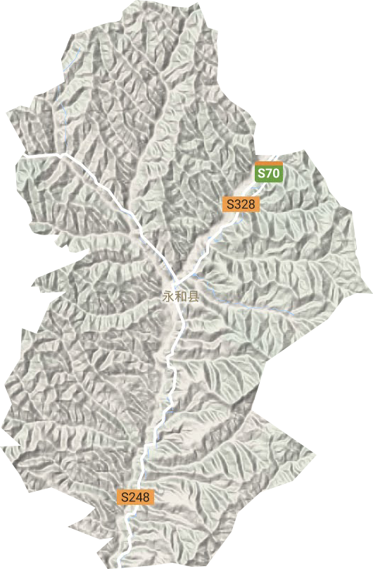 芝河鎮(zhèn)地形圖