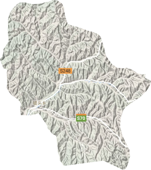 坡頭鄉(xiāng)地形圖