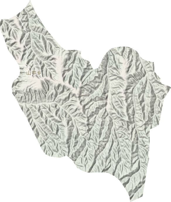 山中鄉(xiāng)地形圖
